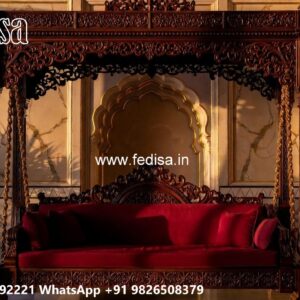 Stylish Wooden Swing Design for Indoor Comfort Area No-5046