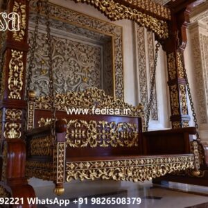 Wooden Swing Design with Elegant Hanging Rope Style No-5047