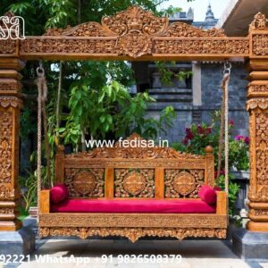 Elegant Classic Swing Design with Wooden Carving Style No-5153