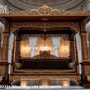Classic Swing Design with Artistic Wooden Carvings No-5239