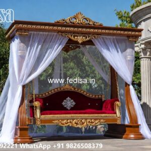 Traditional Wood Carving Swing Design with Royal Style No-5303