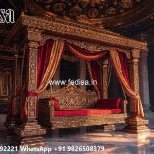 Luxury Wood Carving Swing Design for Indoor Home Decor No-5304