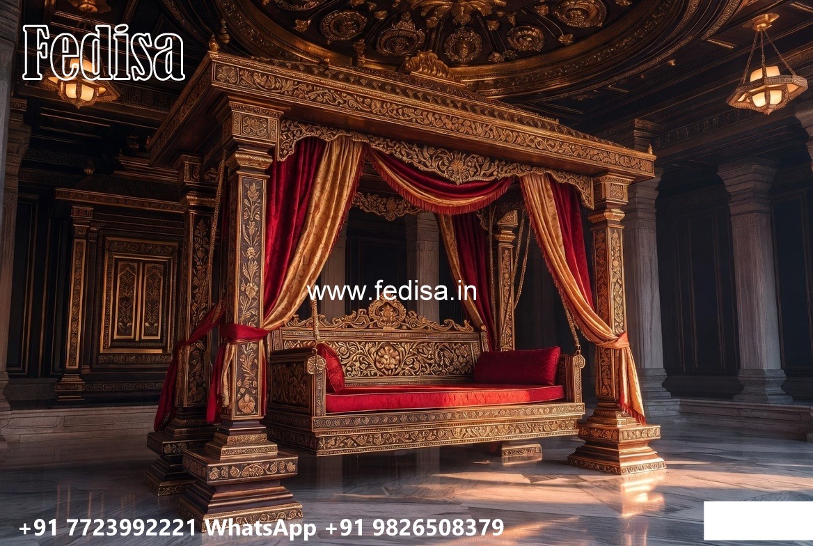 Luxury Wood Carving Swing Design for Indoor Home Decor No-5304