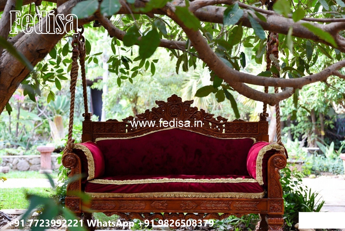 Beautiful Wood Carving Swing Design for Hall Decoration No-5309