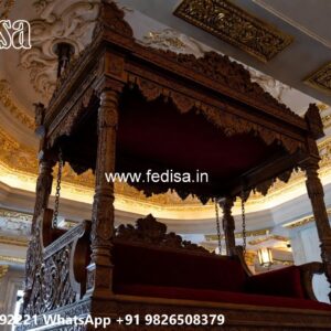 Vintage Wood Carving Swing Design with Traditional Beauty No-5312