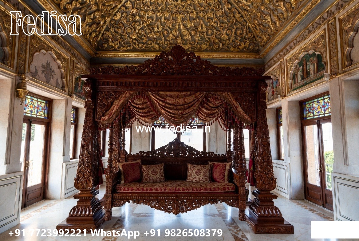 Artistic Wood Carving Swing Design for Elegant Interiors No-5317