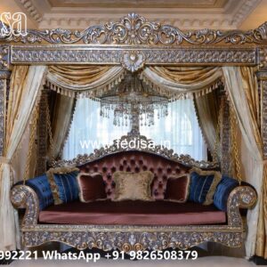 Stylish Wood Carving Swing Design for Premium Living Rooms No-5319