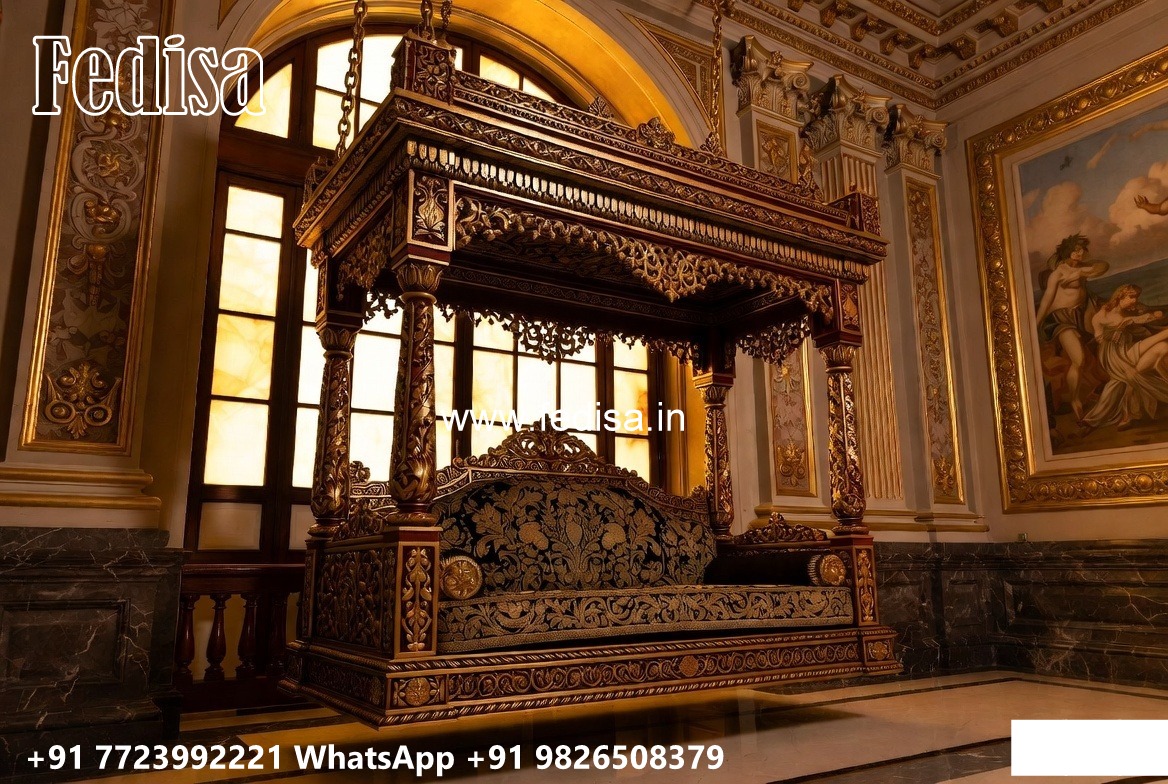 Decorative Wood Carving Swing Design for Hall Spaces No-5328
