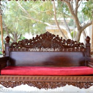 Artistic Wood Carving Swing Design with Traditional Craftsmanship No-5329