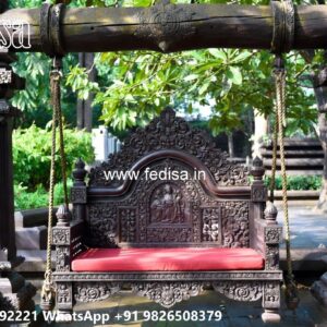 Traditional Wood Carving Swing Design for Heritage Decor No-5337
