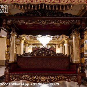 Indoor Wood Carving Swing Design for Stylish Home Ambience No-5339