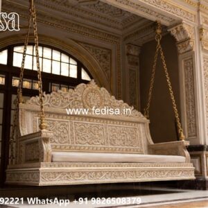 Wood Carving Swing Design with Antique Wooden Texture No-5340