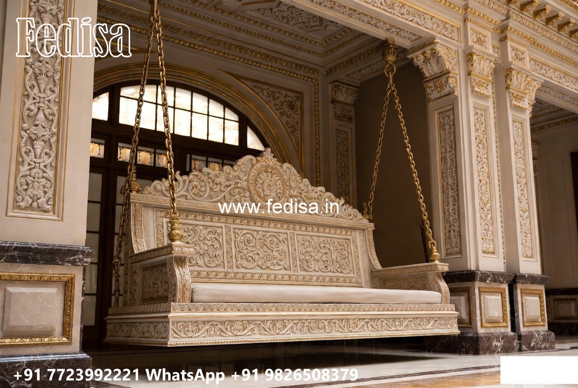Wood Carving Swing Design with Antique Wooden Texture No-5340