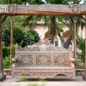 Premium Wood Carving Swing Design for Spacious Halls No-5343