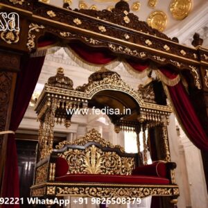 Handcrafted Wood Carving Swing Design with Palace Elegance No-5347
