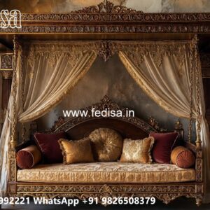 Indoor Wood Carving Swing Design for Comfortable Seating No-5354
