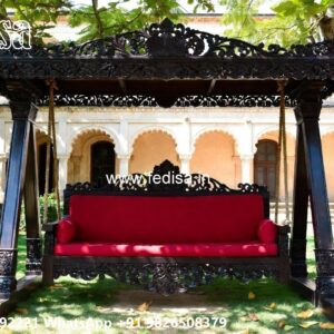 Decorative Wood Carving Swing Design with Artistic Finish No-5355