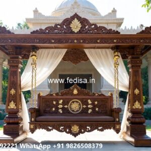 Premium Wood Carving Swing Design for Luxury Hall Decor No-5396