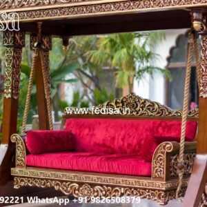 Decorative Wood Carving Swing Design with Stylish Beauty No-5398