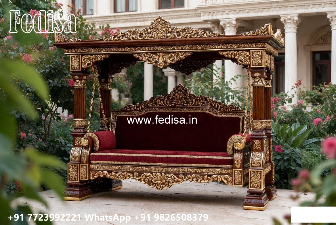 Custom Wooden Swing Design for Premium Home Interiors No-5414