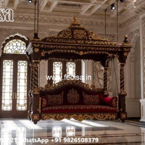 Luxury Teak Wood Swing Design for Elegant Homes No-5417