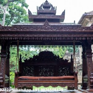 Wooden Swing Design with Traditional Indian Craftsmanship No-5418
