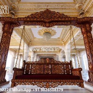 Royal Maharaja Wooden Swing Design for Luxury Homes No-5425