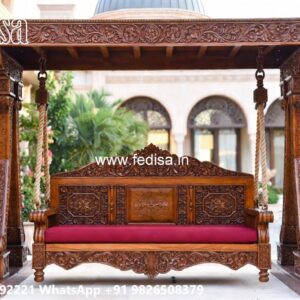 Wooden Swing Design for Peaceful Relaxation Corner No-5430