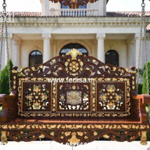 Luxury Wooden Jhula Design for Hall Interior Styling No-5433