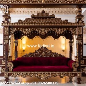 Decorative Wooden Swing Design for Elegant Sitting Area No-5437