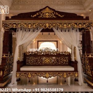 Wooden Swing Design for Luxury Balcony Decor Inspiration No-5438