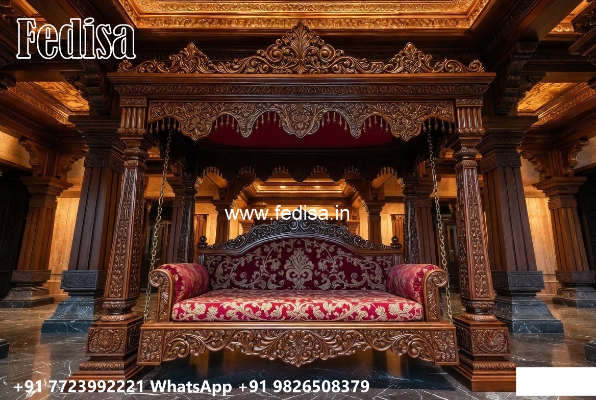 Premium Wooden Swing Design for Modern Villa Decor No-5451