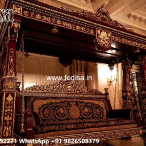Wooden Swing Design for Cozy Indoor Seating Corner No-5452