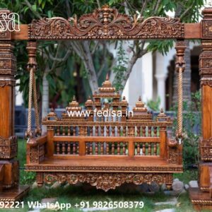 Wooden Swing Design with Royal Heritage Finishing No-5454
