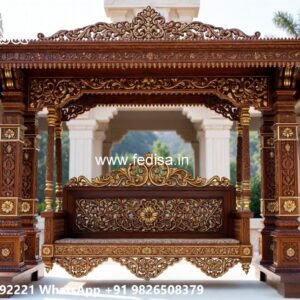 Wooden Swing Design for Traditional Indian Interior Decor No-5469