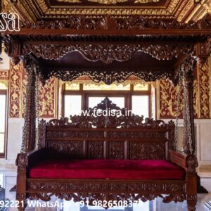Luxury Wooden Swing Design with Decorative Chains No-5470