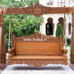 Stylish Wooden Swing Design with Premium Wood Texture No-5472