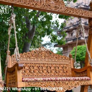 Wooden Swing Design with Traditional Handcrafted Beauty No-5478