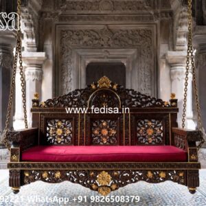 Wooden Swing Design for Comfortable Indoor Seating No-5479