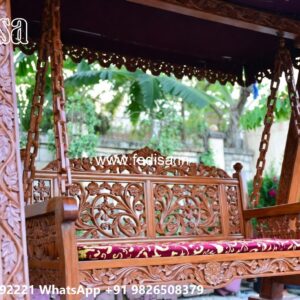 Wooden Swing Design with Beautiful Decorative Finish No-5487
