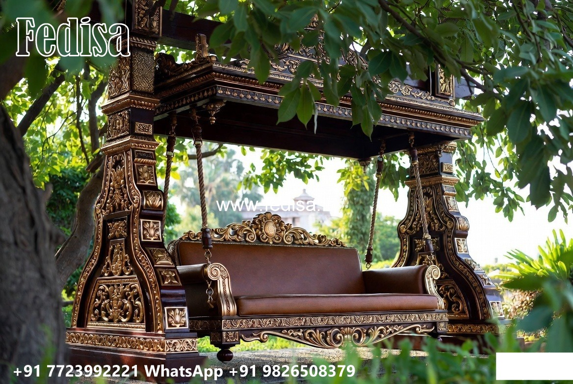 Wooden Swing Design for Luxury Lounge Interior Styling No-5488