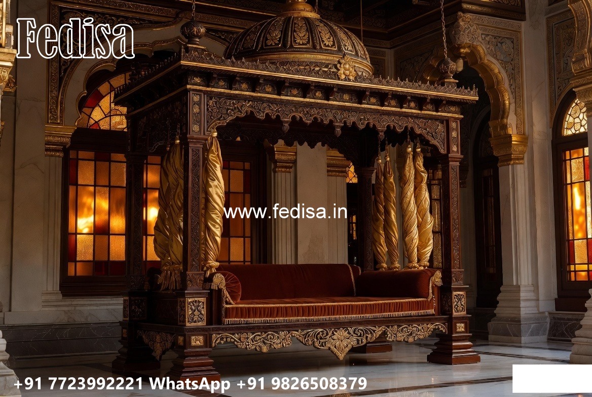Stylish Wooden Swing Design for Indoor Comfort Area No-5496