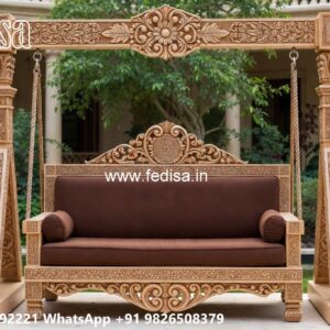 Wooden Swing Design with Elegant Hanging Rope Style No-5497