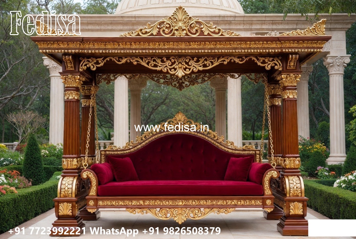 Wooden Swing Design with Luxury Teak Wood Finish No-5499
