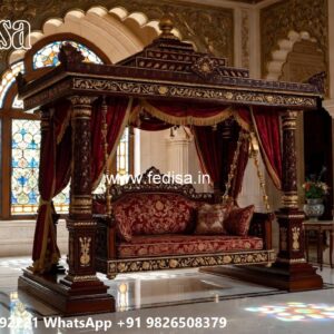 Luxury Swing Design with Beautiful Carved Backrest No-5546