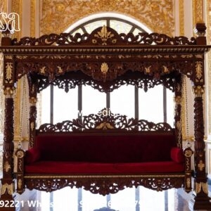 Classic Swing Design with Artistic Wooden Carvings No-5689