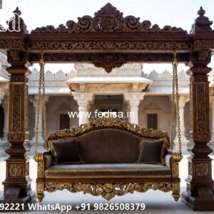 Wood Carving Swing Design Ideas for Luxury Home Interiors No-5751