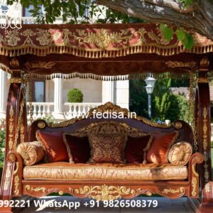 Handcrafted Wood Carving Swing Design for Elegant Living Rooms No-5752