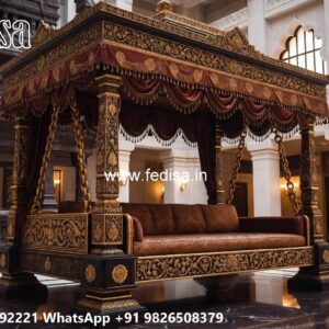 Traditional Wood Carving Swing Design with Royal Style No-5753