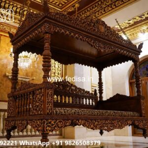 Premium Wood Carving Swing Design for Heritage Homes No-5756
